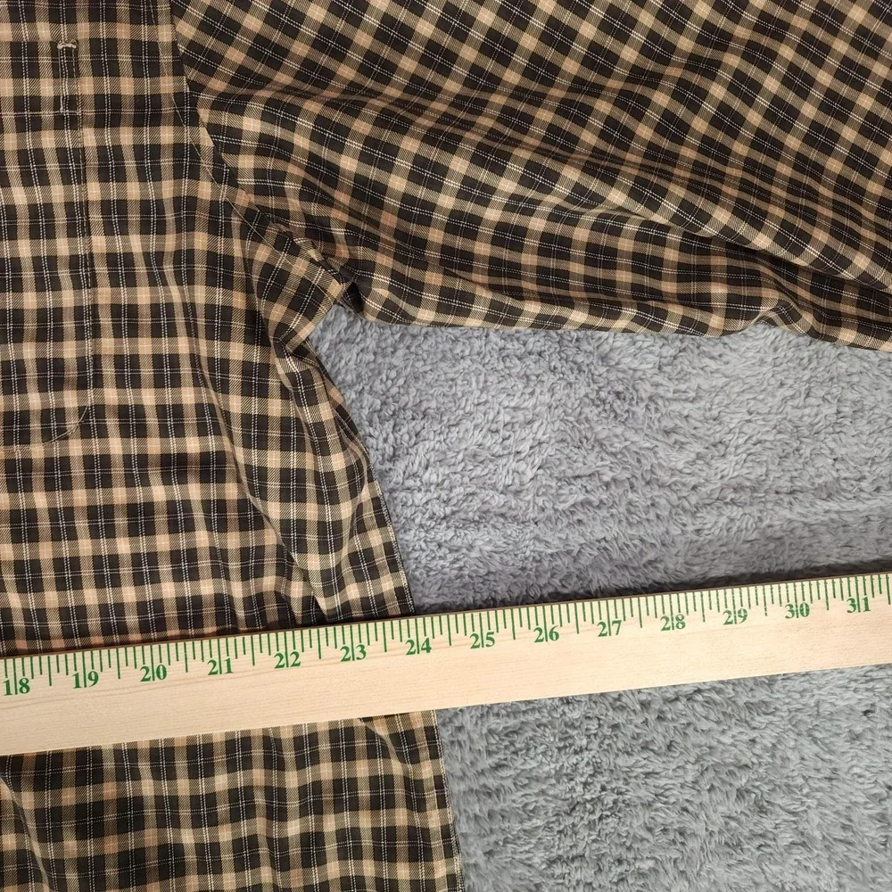 Gander Mountain Shirt Mens Large Plaid Button Chest Pocket Long Sleeve Outdoor